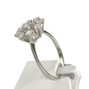 Bague d'occasion or 750 blanc diamants - vue V2