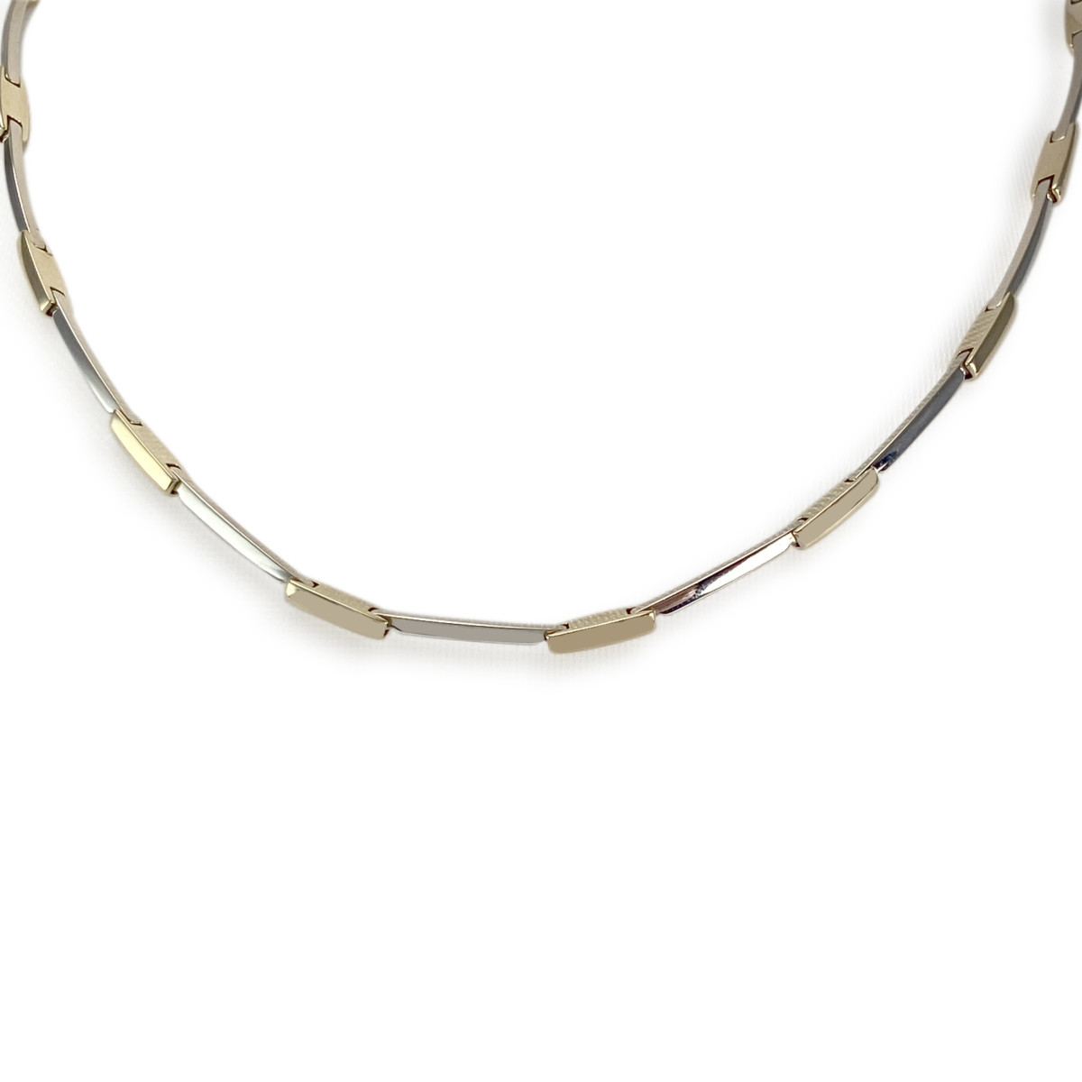 Collier d'occasion 2 ors 750 maille fantaisie