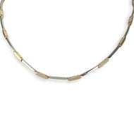 Collier d'occasion 2 ors 750 maille fantaisie