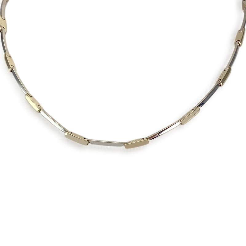 Collier d'occasion 2 ors 750 maille fantaisie - vue 1
