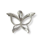 Pendentif d'occasion or 750 blanc papillon - vue 2