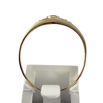 Bague d'occasion or 750 jaune diamant rubis