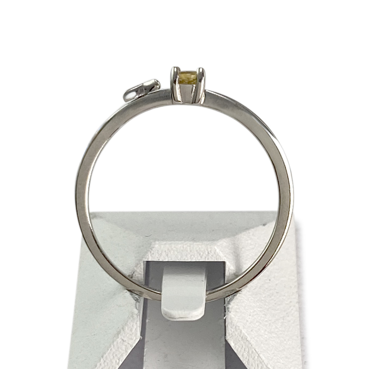 Bague MAUBOUSSIN d'occasion  or 750 blanc saphir jaune - vue 3