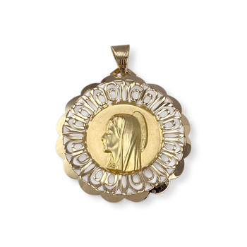 Médaille vierge d'occasion or 750 jaune