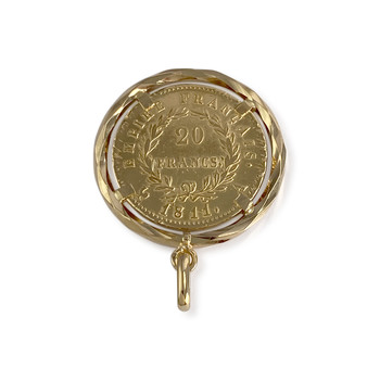 Pendentif d'occasion or 750 jaune porte pièce