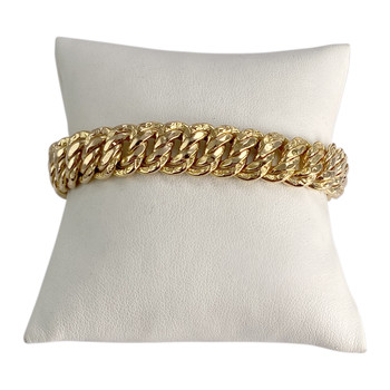 Bracelet d'occasion or 750 jaune maille américaine