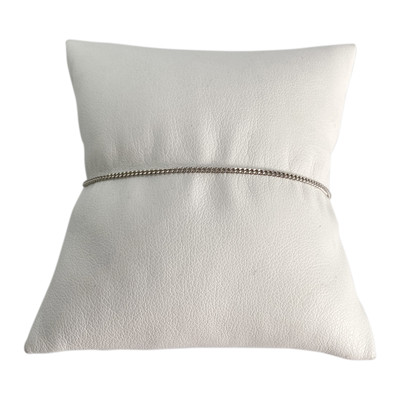 Bracelet d'occasion or 375 blanc maille gourmette - vue 1