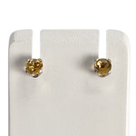 Boucles d'oreilles d'occasion or 375 blanc citrines - vue 1