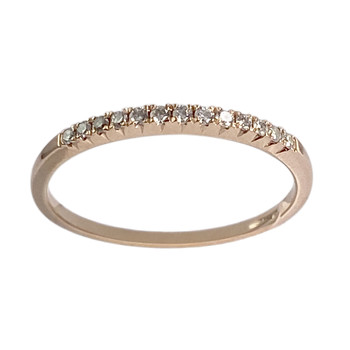Pre-owned MARC ORIAN ring in 18K rose gold with diamonds