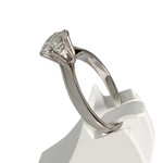 Solitaire d'occasion or 750 blanc diamant - vue 2