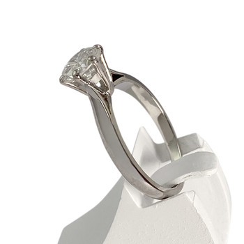 Solitaire d'occasion or 750 blanc diamant