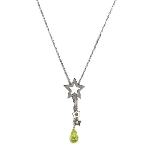 Collier d'occasion or 750 blanc maille forçat