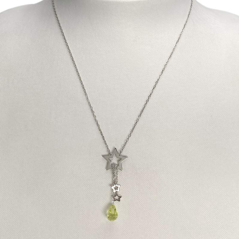 Collier d'occasion or 750 blanc maille forçat - vue 2
