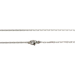 Collier d'occasion or 750 blanc maille forçat - vue 3