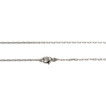 Collier d'occasion or 750 blanc maille forçat