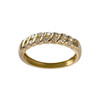 Bague d'occasion or 750 jaune diamants - vue V1