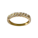 Bague d'occasion or 750 jaune diamants - vue 1