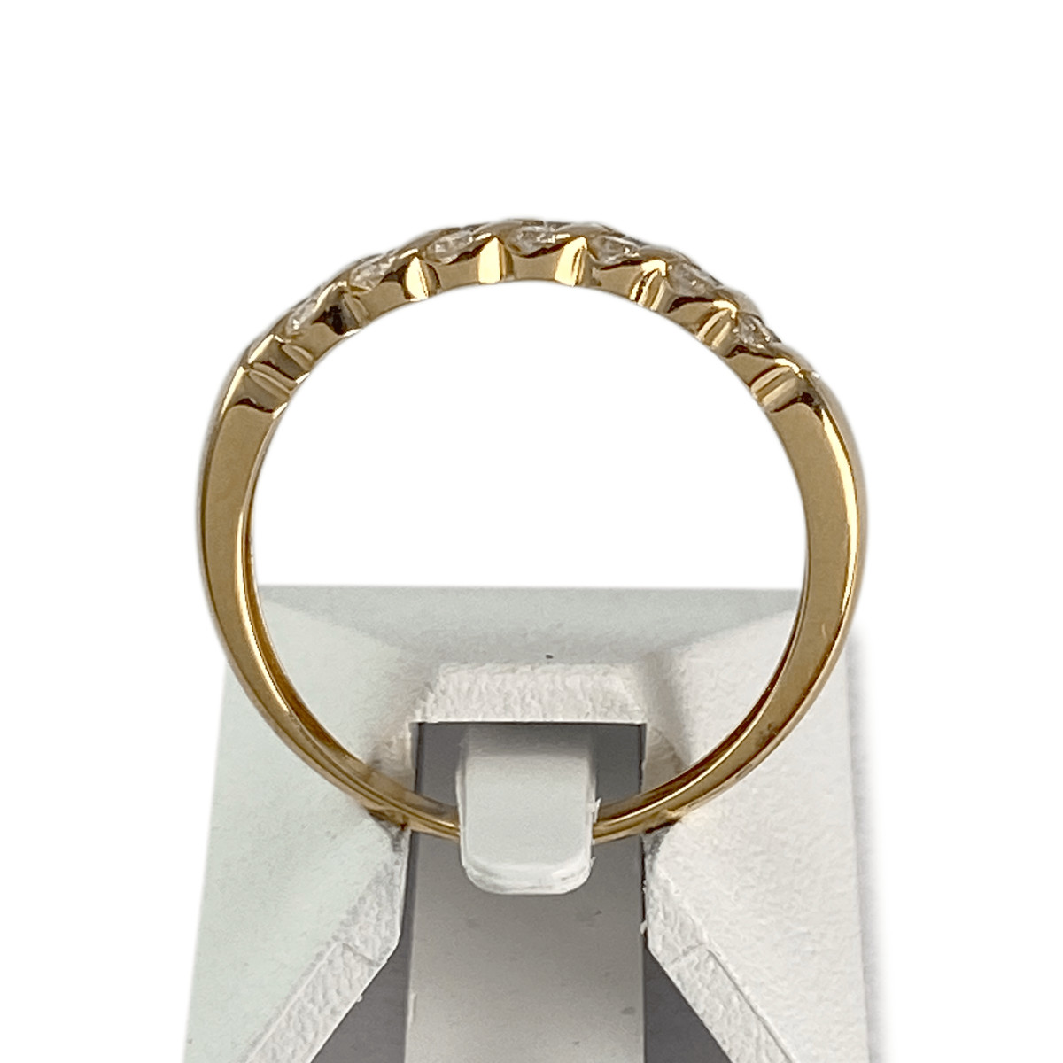 Bague d'occasion or 750 jaune diamants - vue 3