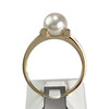 Bague d'occasion  or 750 2 tons diamant perle de culture - vue V3