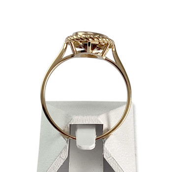 Bague d'occasion or 750 jaune grenat