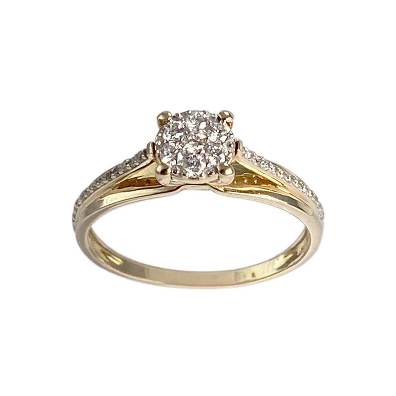 Bague d'occasion 2 ors 750 diamants - vue 1