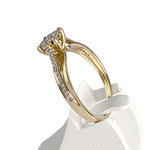 Bague d'occasion 2 ors 750 diamants - vue 2
