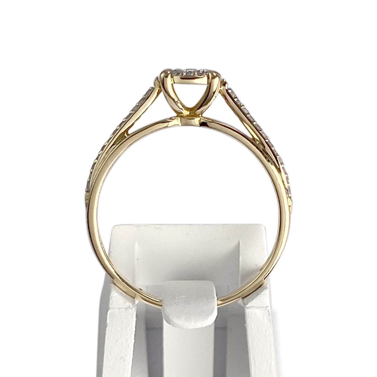 Tweedehands ring 2 goud 750 diamanten - bekijk 3