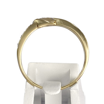 Bague d'occasion 2 ors 750 zirconias