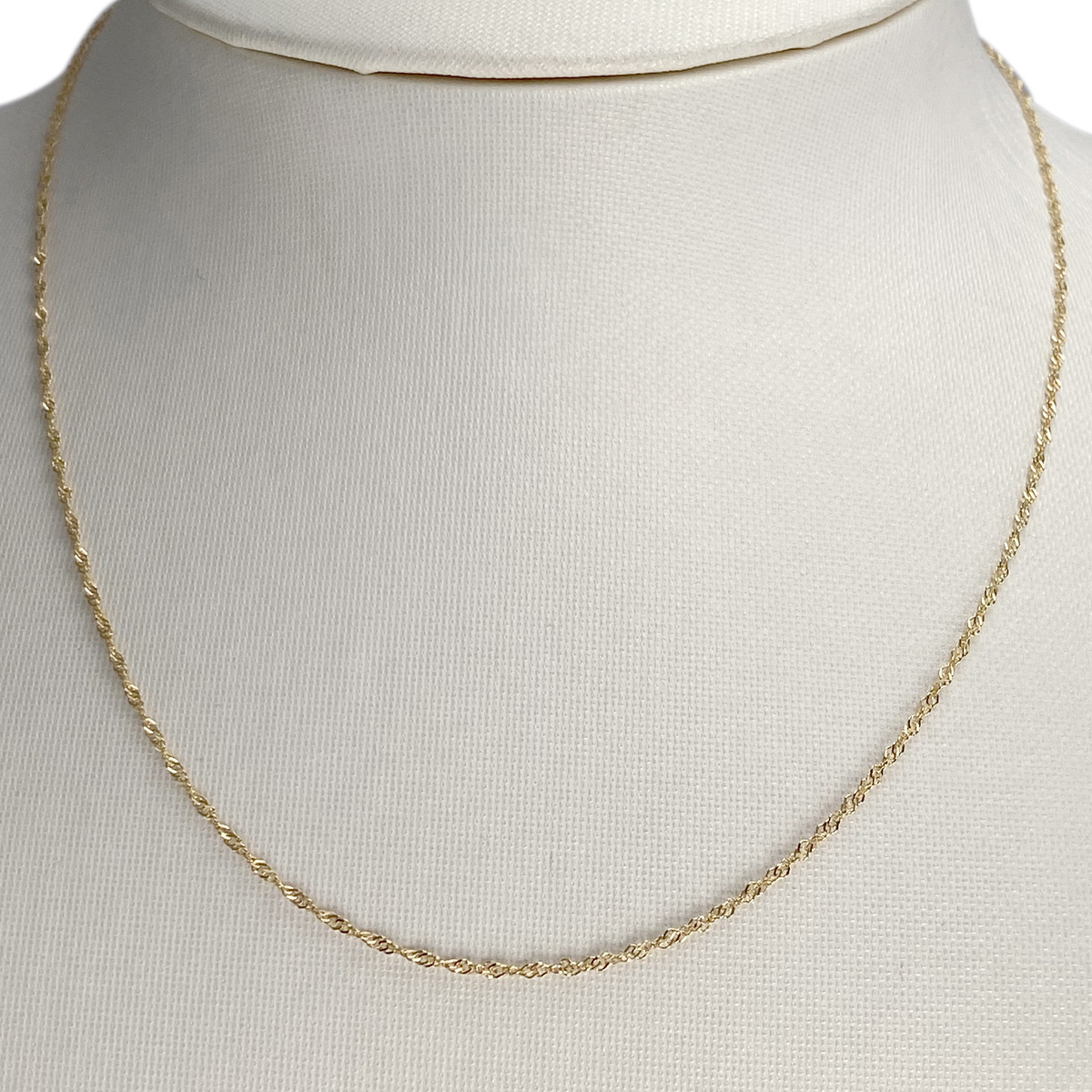 Chaîne d'occasion or 750 jaune maille fantaisie - vue 2