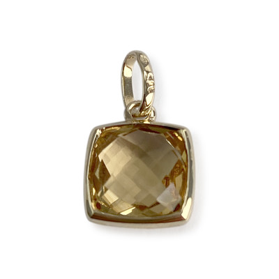 Pendentif d'occasion or 375 jaune citrine - vue 1