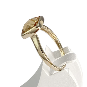 Bague d'occasion or 375 jaune citrine