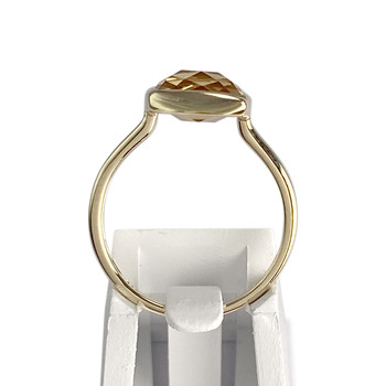 Bague d'occasion or 375 jaune citrine