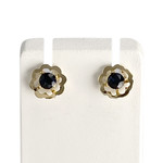 Boucles d'oreilles d'occasion or 750 jaune saphirs - vue 1