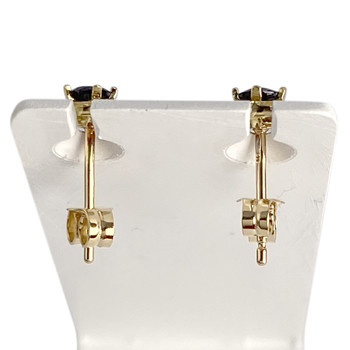 Boucles d'oreilles d'occasion or 750 jaune saphirs