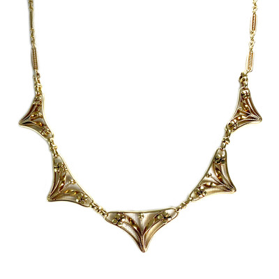 Collier d'occasion or 750 jaune maille fantaisie - vue 1