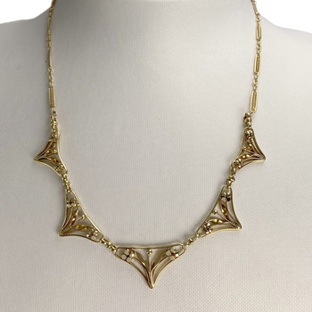Collier d'occasion or 750 jaune maille fantaisie
