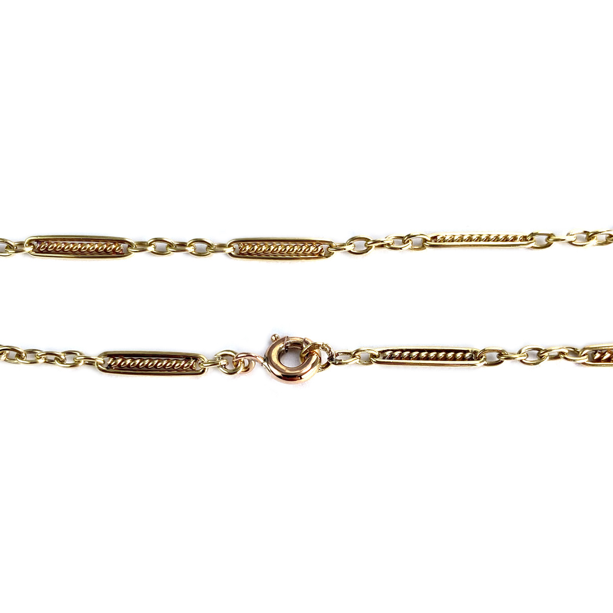 Collier d'occasion or 750 jaune maille fantaisie - vue 3