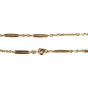 Collier d'occasion or 750 jaune maille fantaisie