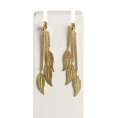 Boucles d'oreilles d'occasion or 750 jaune