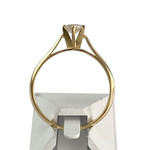 Solitaire d'occasion or 750 jaune diamant - vue 3