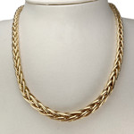 Collier d'occasion or 750 jaune maille palmier - vue 2