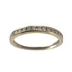 Bague d'occasion or 375 jaune zirconias - vue 1