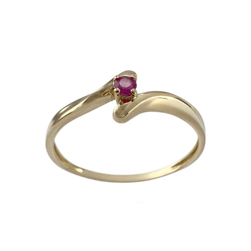 Bague d'occasion or 750 jaune rubis - vue 1