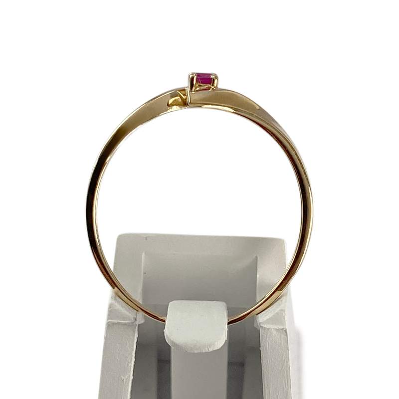 Bague d'occasion or 750 jaune rubis - vue 3