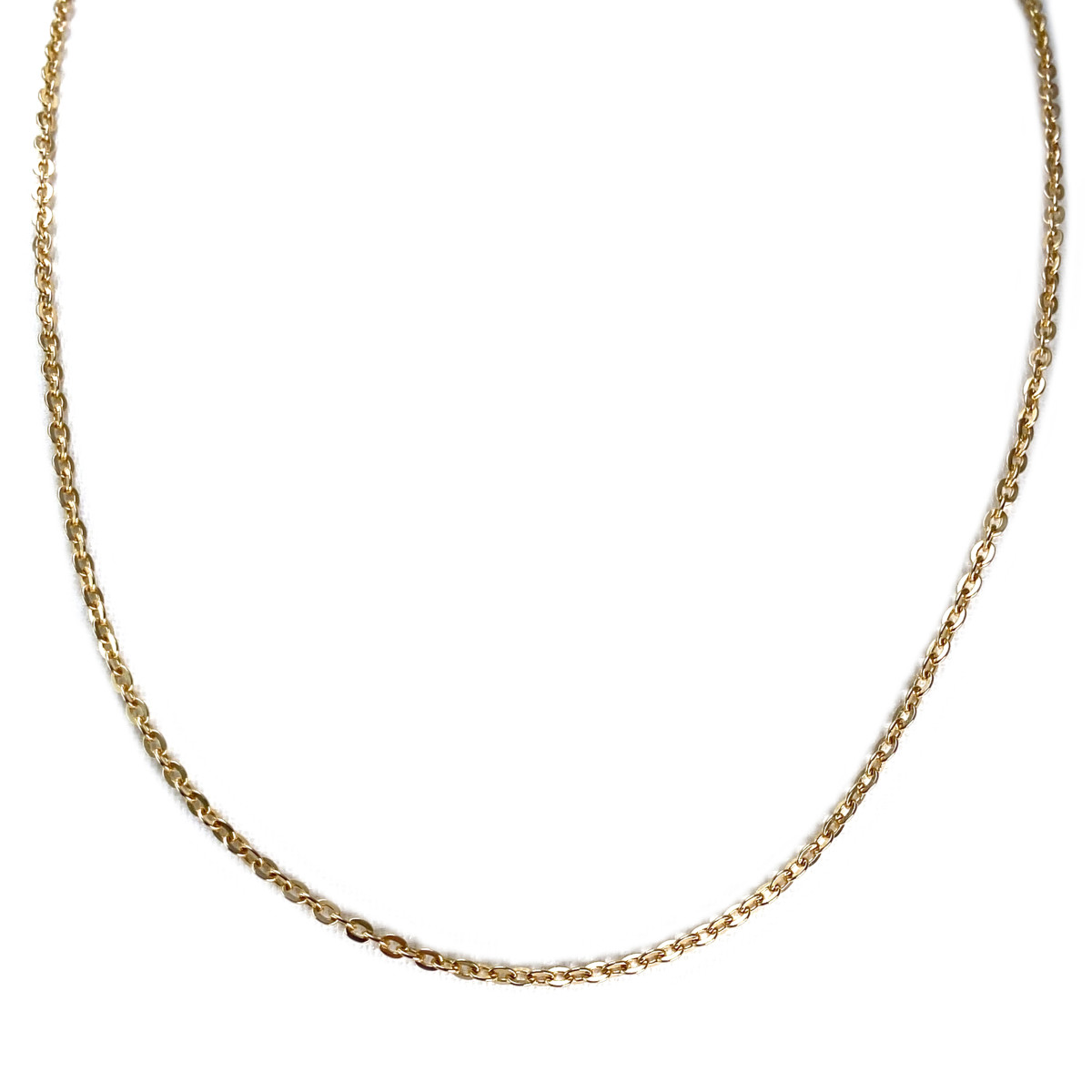 Tweedehands gouden ketting 750 geel gaas forcat