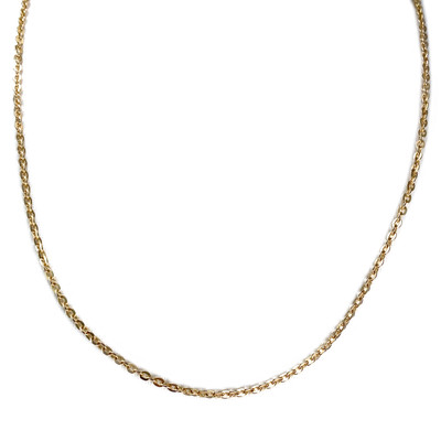 Chaîne d'occasion or 750 jaune maille forcat 47 cm