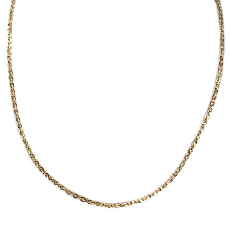 Chaîne d'occasion or 750 jaune maille forcat 47 cm - vue 1