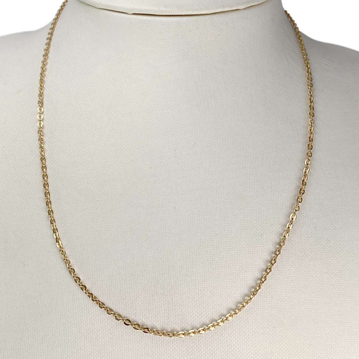 Tweedehands gouden ketting 750 geel gaas forcat - bekijk 2