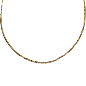 Tweedehands ketting van 750 geelgoud met forcat-schakels, 41 cm