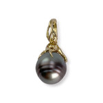 Pendentif d'occasion or 750 jaune perlede tahiti - vue 1